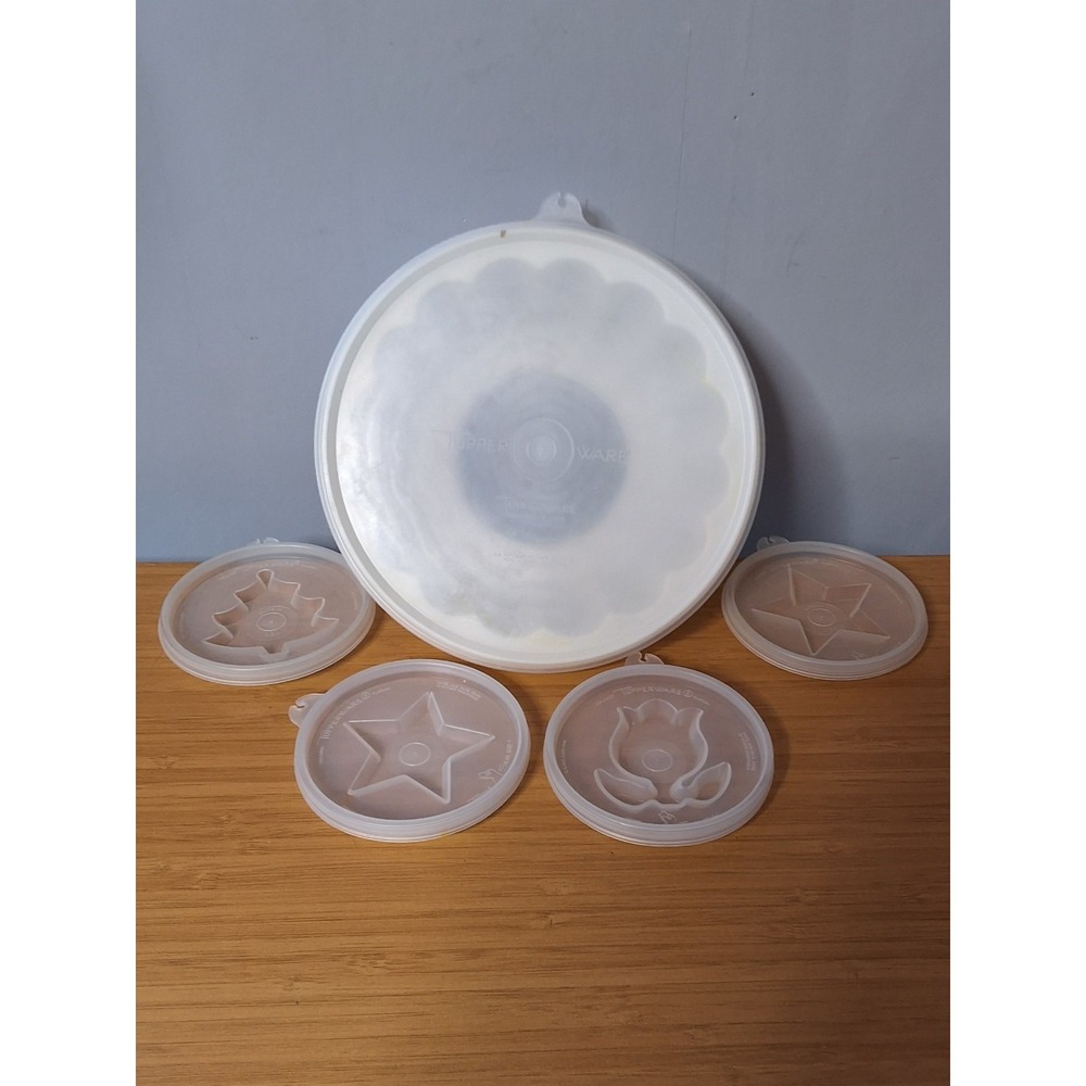 Vintage Tupperware Jel N Serve Jello Mold With 4 Interchangeable Inserts. GVC